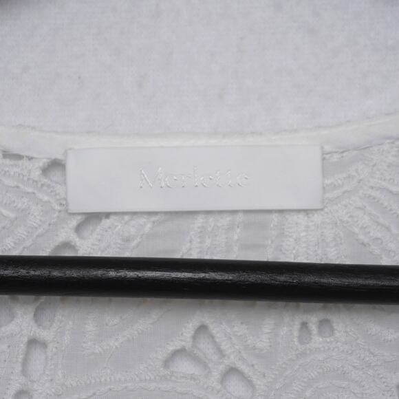 Merlette Ballou Floral 100% Cotton Eyelet Minidress XXS - Picture 9 of 13